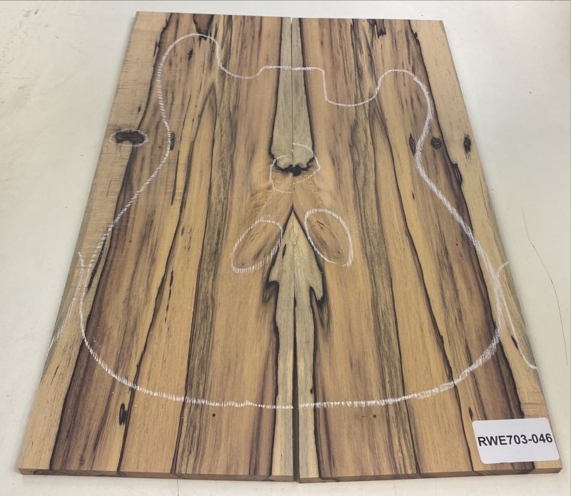 Top Schwarzweißes Ebenholz/Royal White Ebony 9mm Einzelstück #046